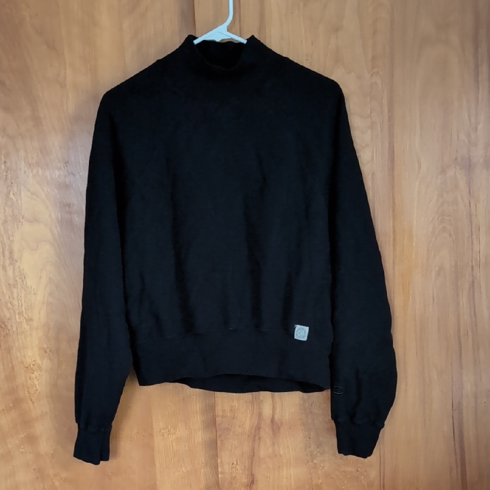 Champion Black Mock Neck Sweatshirt